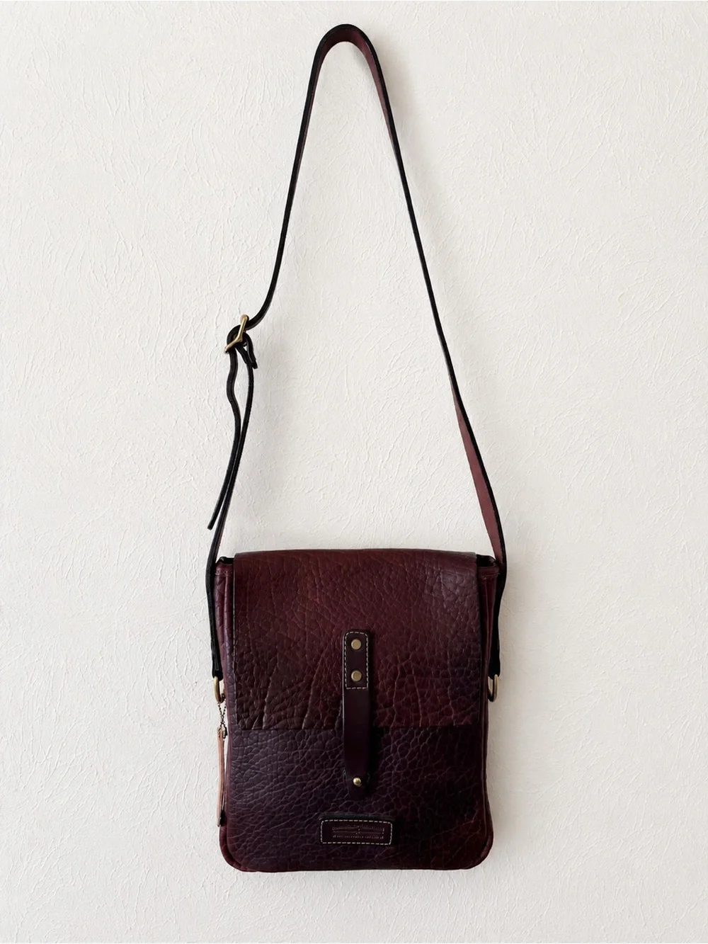 Coronado Leather American Bison Crossbody Bag Handmade in USA New